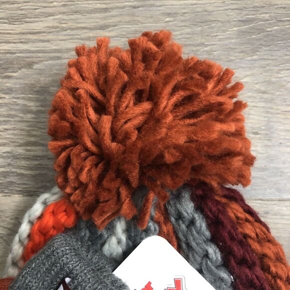 New Mickey Mouse Knit Beanie & Mittens Set Toddler 2T-5T Disney Boy Girl PomPom - Picture 3 of 7